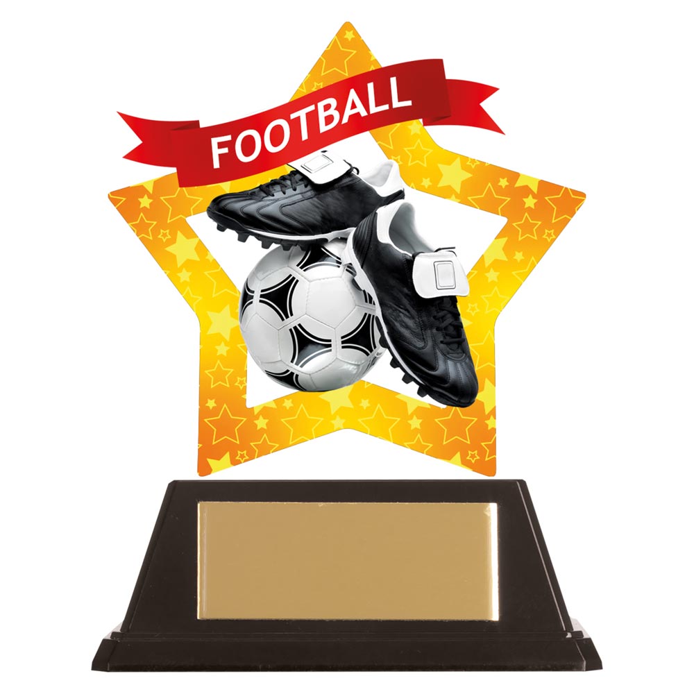 Mini-Star Football Acrylic Plaque - AC19662