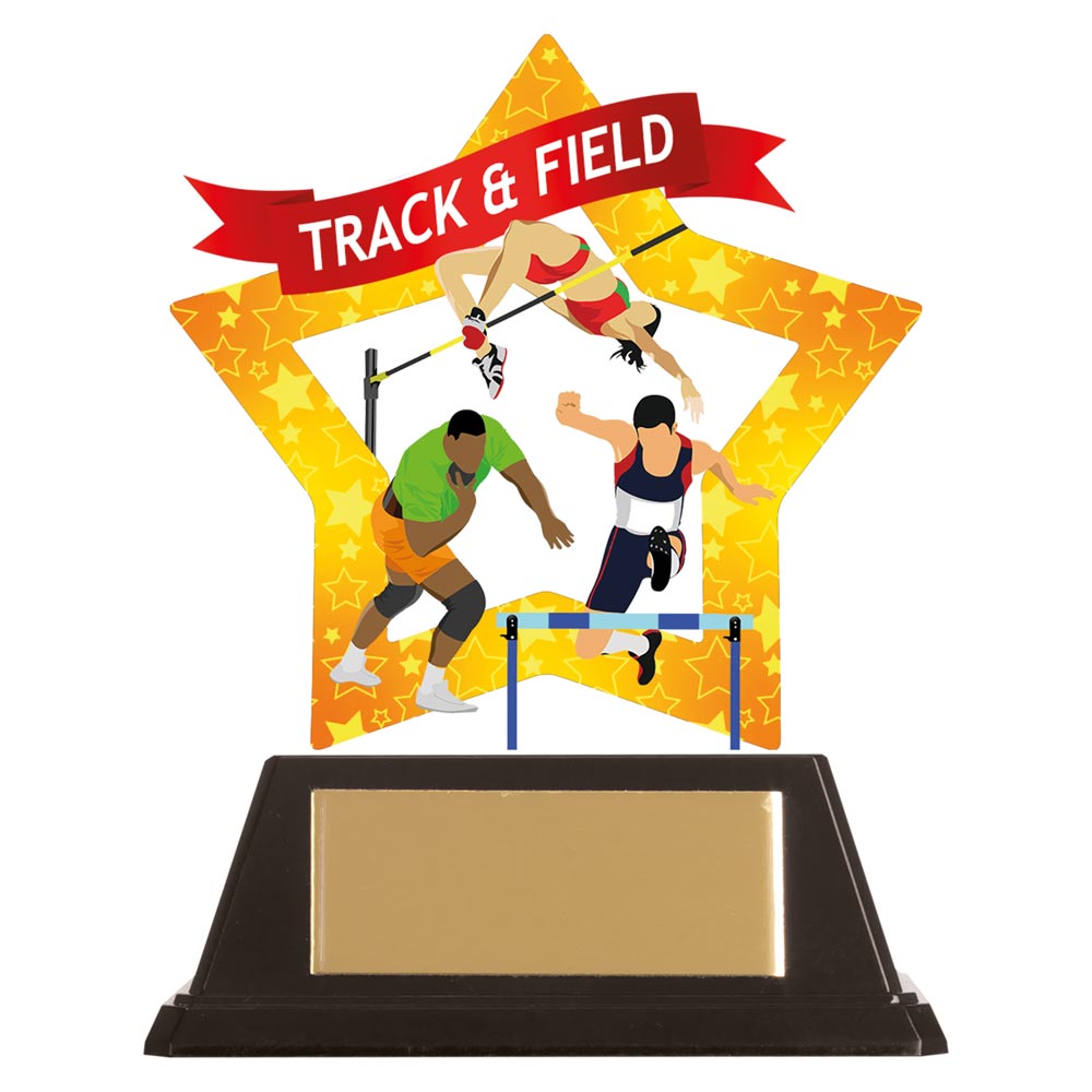 Mini-Star Track & Field Acrylic Plaque -AC19700
