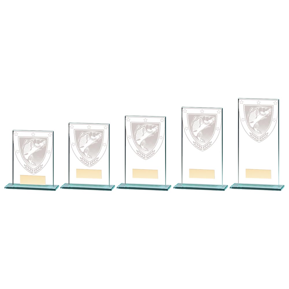 Millennium Fishing Jade Glass Award - CR20376