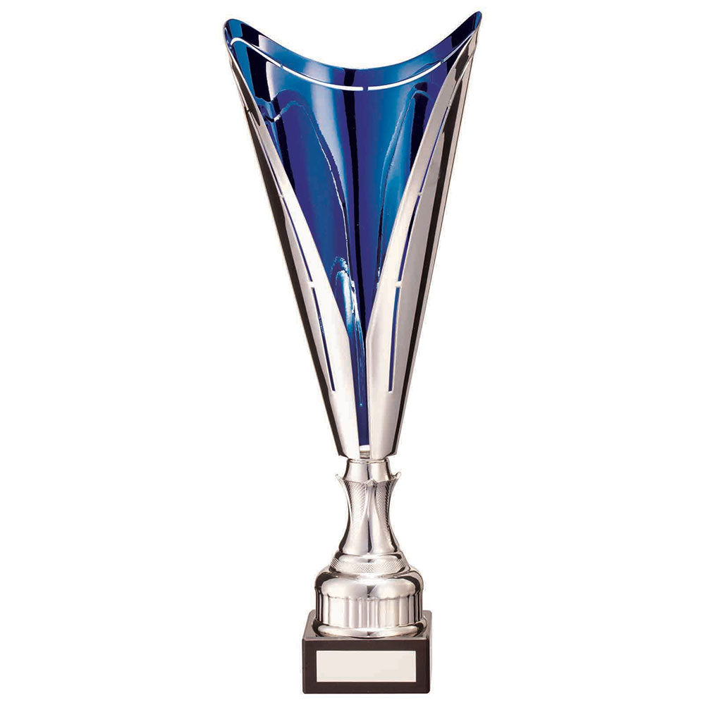 Wave Rider Metal Cup Silver & Blue -TR22301