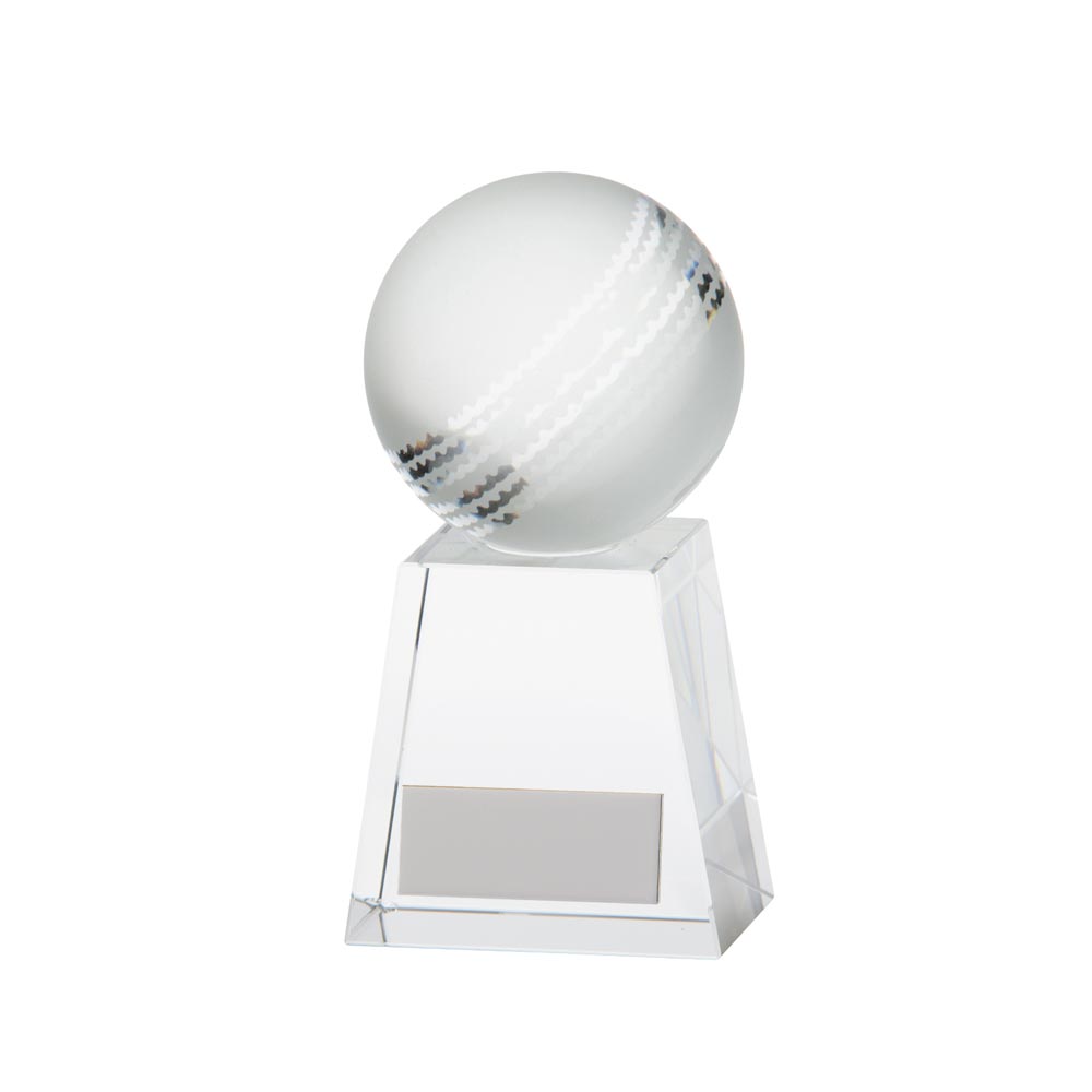 Voyager Cricket Crystal Award - 125mm