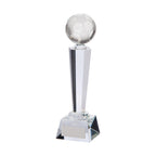 Interceptor Football Crystal Award - 240mm