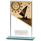 Mustang Sailing Jade Glass Award - 140mm