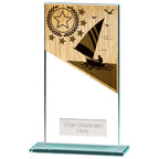 Mustang Sailing Jade Glass Award - 160mm