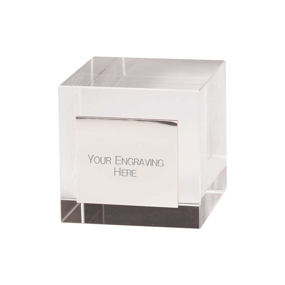 Mentor Multisport Block Crystal Award - 50mm