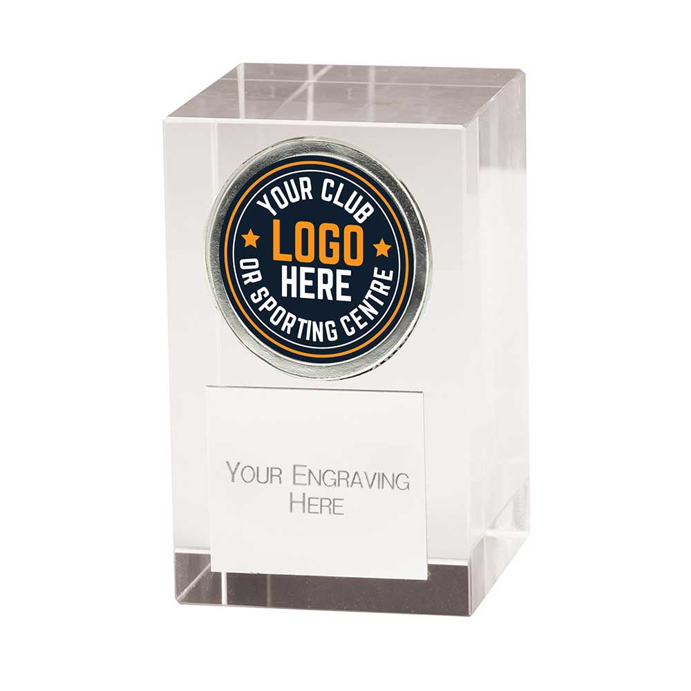 Mentor Multisport Block Crystal Award - 75mm