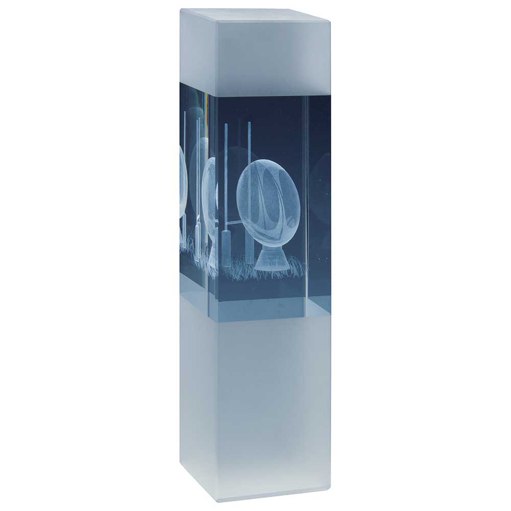Arctic Blast Rugby Crystal Award - 190mm