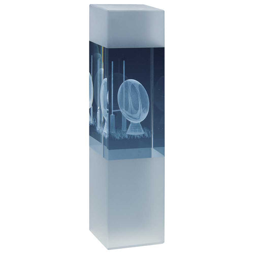 Arctic Blast Rugby Crystal Award - 190mm