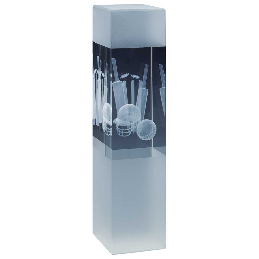 Arctic Blast Cricket Crystal Award - 190mm