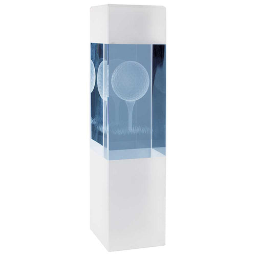 Arctic Blast Golf Crystal Award - 190mm