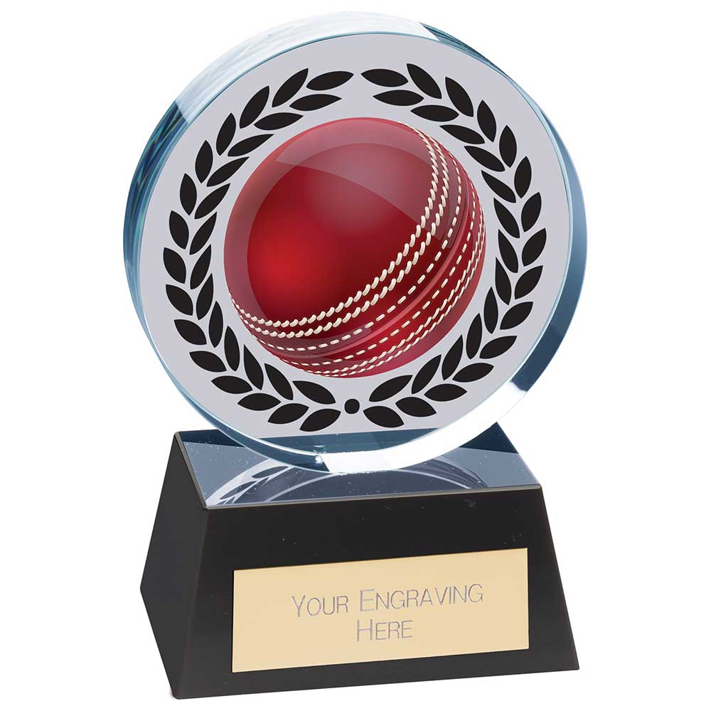 Emperor Cricket Crystal Award - 125mm