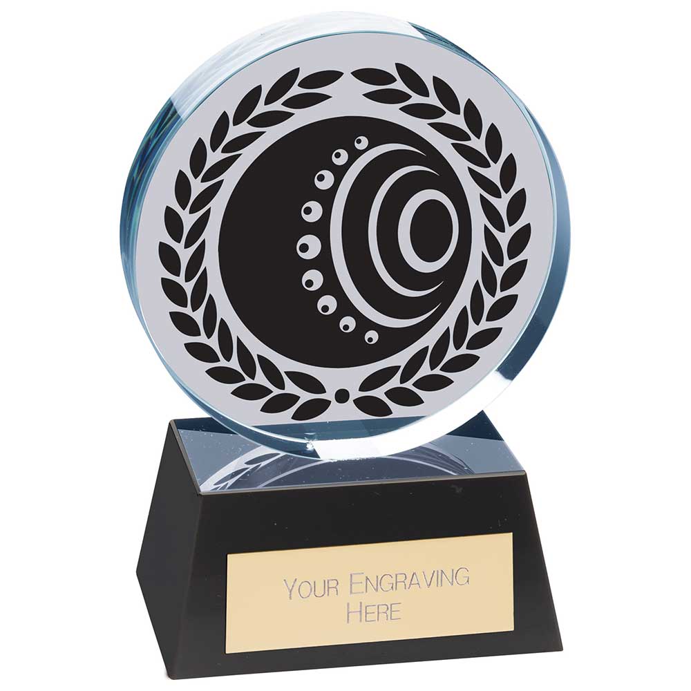 Emperor Lawn Bowls Crystal Award - 125mm