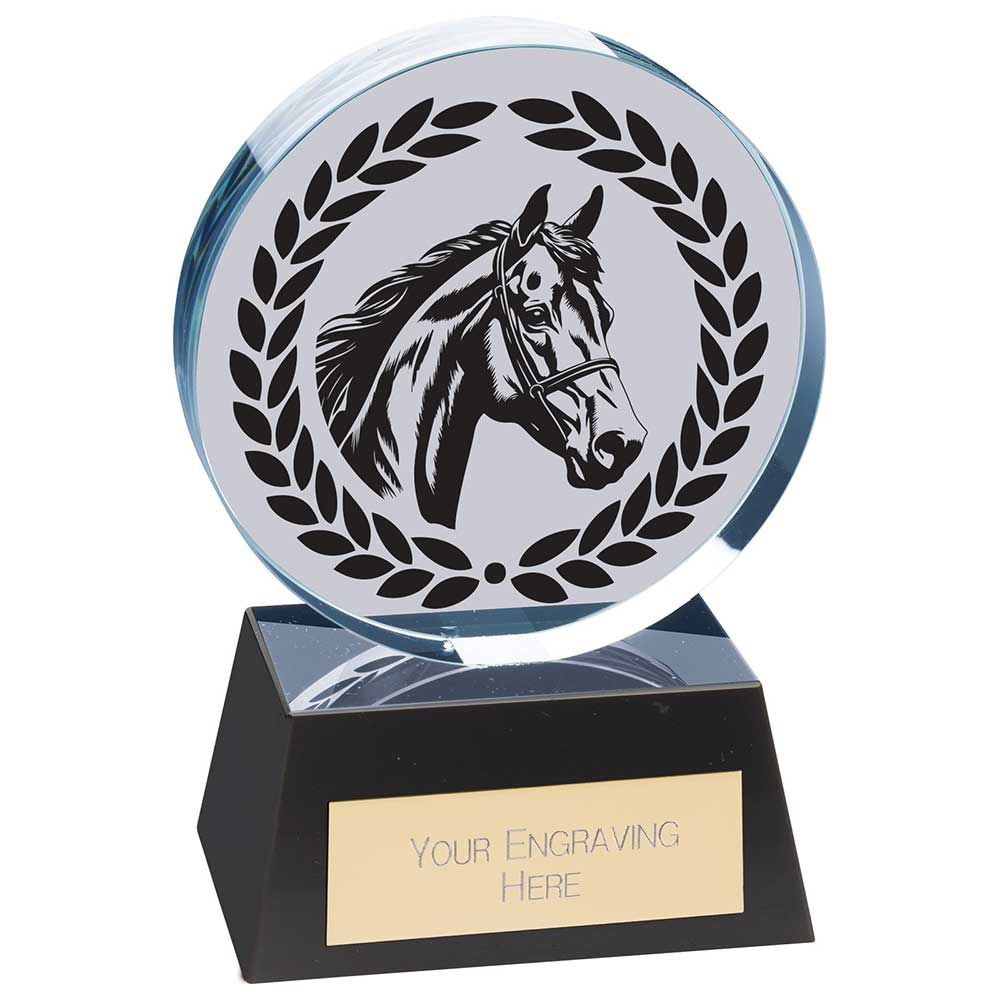 Emperor Equestrian Crystal Award - 125mm
