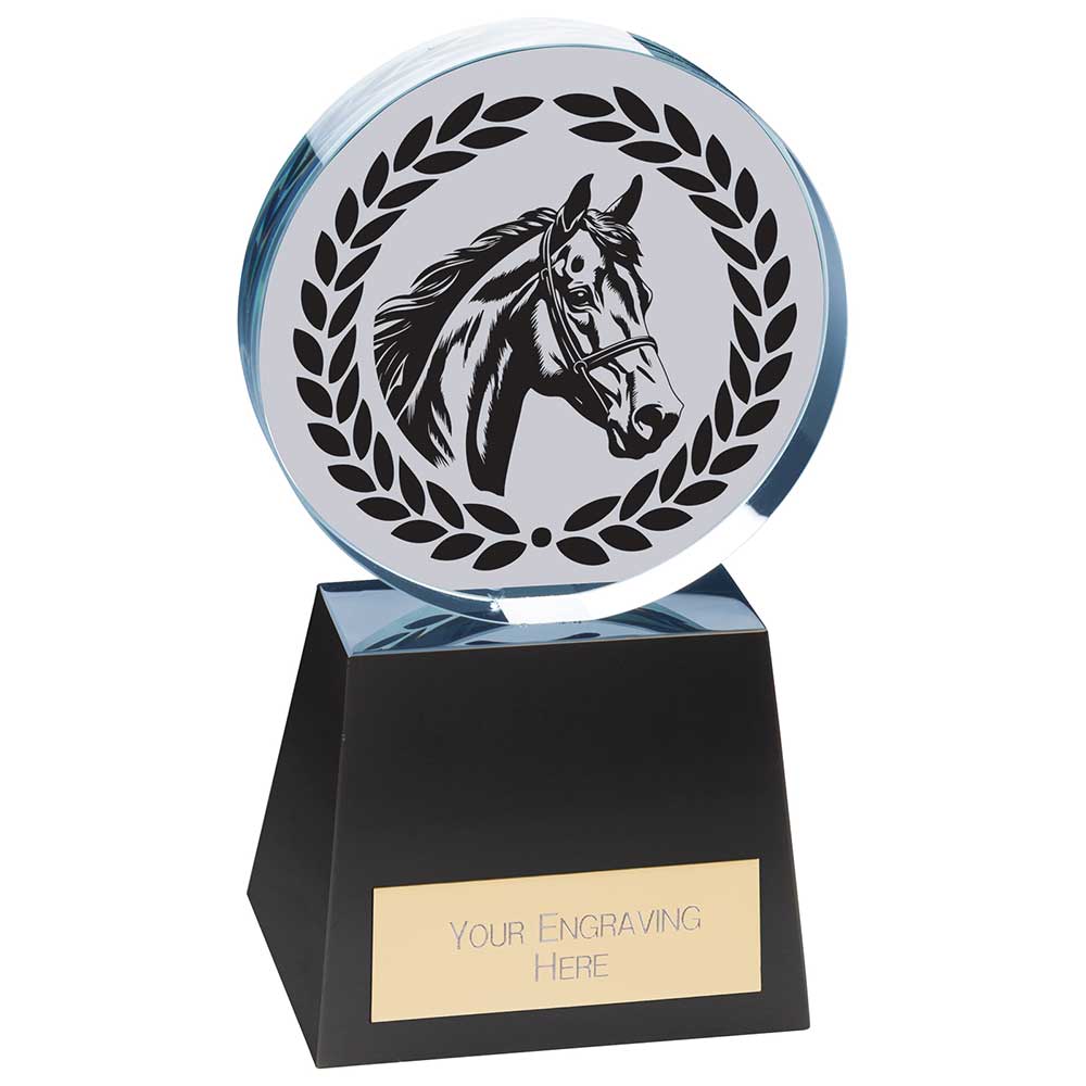 Emperor Equestrian Crystal Award - 155mm