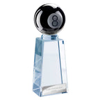 Cataclysm Pool Glass Black & Clear - 165mm