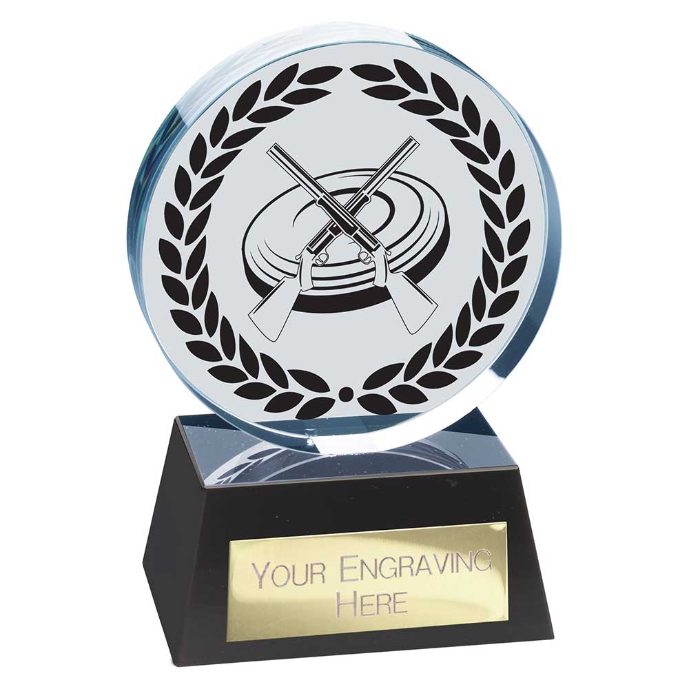 Emperor Clay Pigeon Crystal Award - 125mm