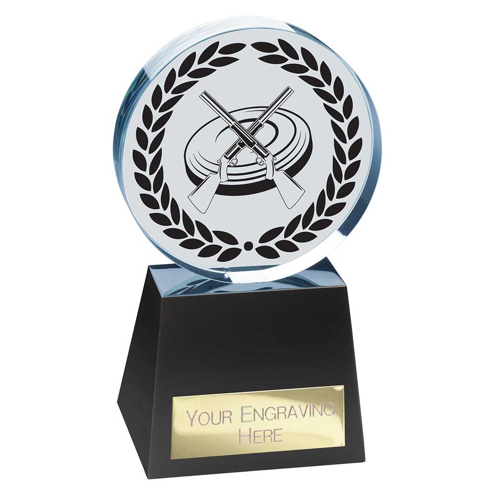 Emperor Clay Pigeon Crystal Award - 155mm