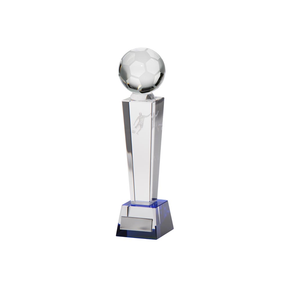 Legend Tower Crystal Football Award - 180mm