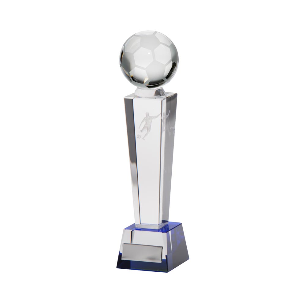 Legend Tower Crystal Football Award - 220mm