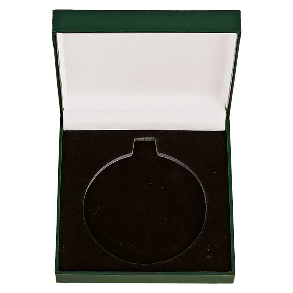 Green Leatherette Medal Box - MB25232A