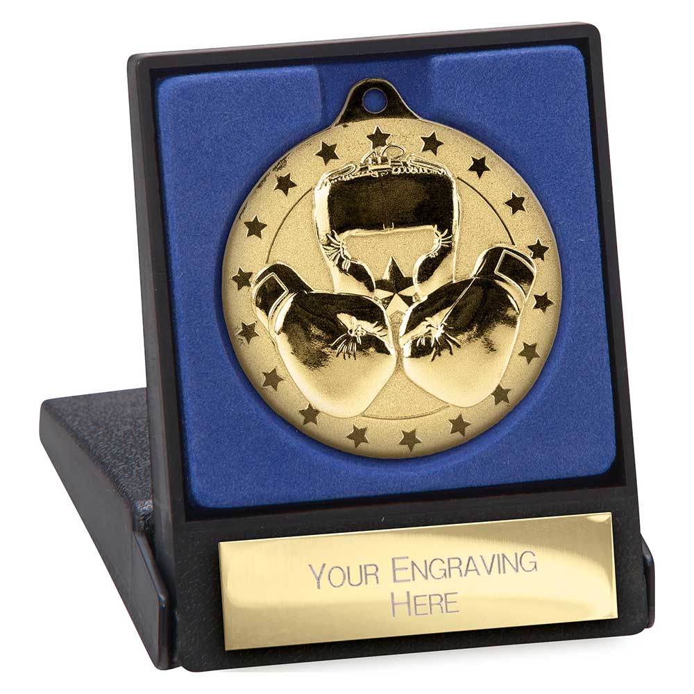Cascade Stars Boxing Medal & Box - 50mm