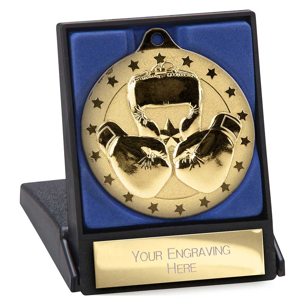Cascade Stars Boxing Medal & Box - 70mm