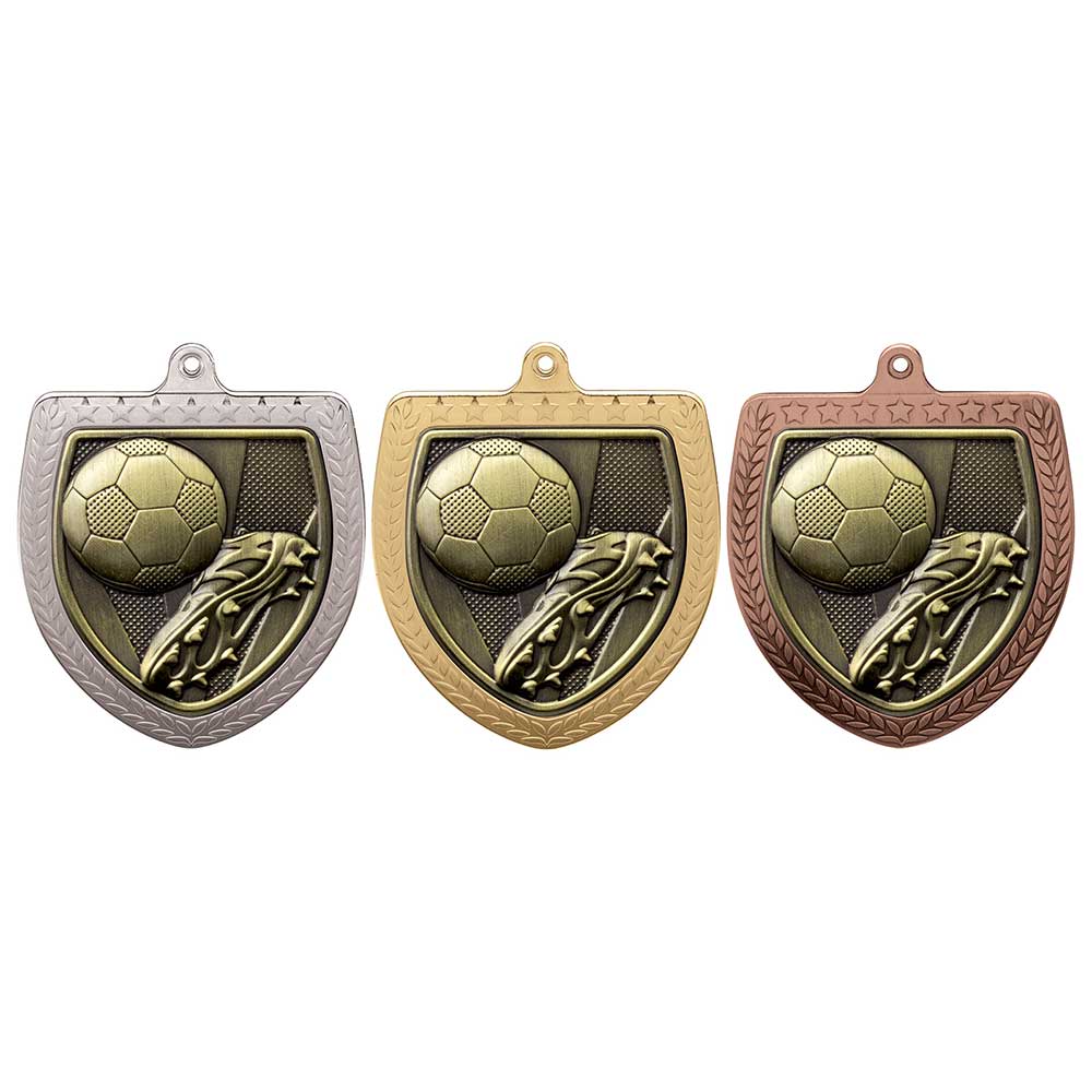 Cobra Football Boot & Ball Shield Medal