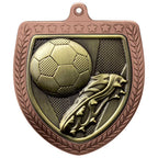 Cobra Football Boot & Ball Shield Medal - 75mm