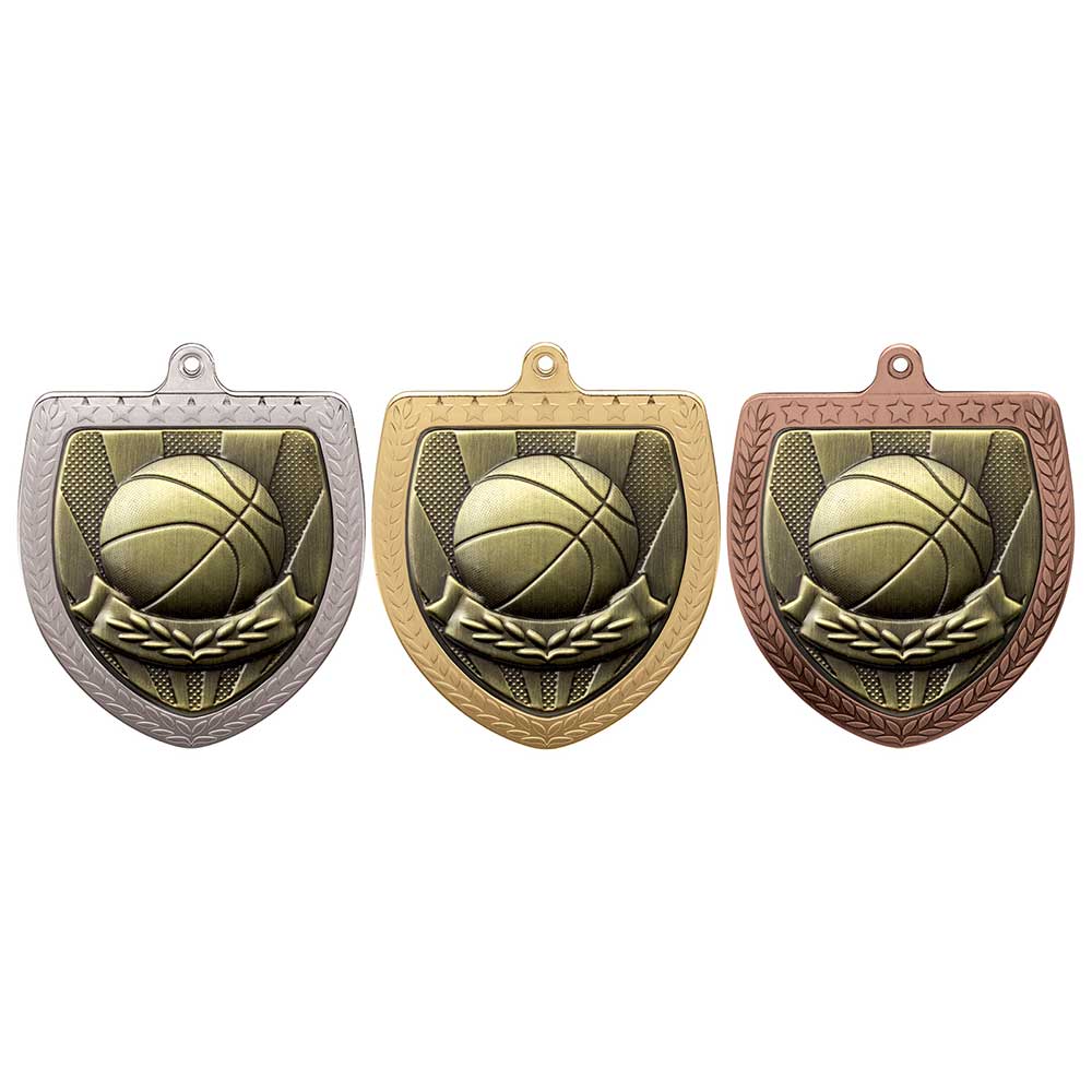 Cobra Basketball Shield Medal