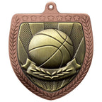 Cobra Basketball Shield Medal - 75mm