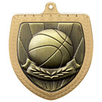 Cobra Basketball Shield Medal - 75mm