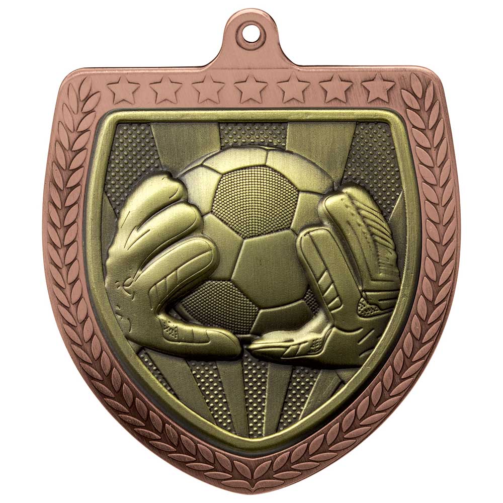 Cobra Football Goal Keeper Shield Medal - 75mm