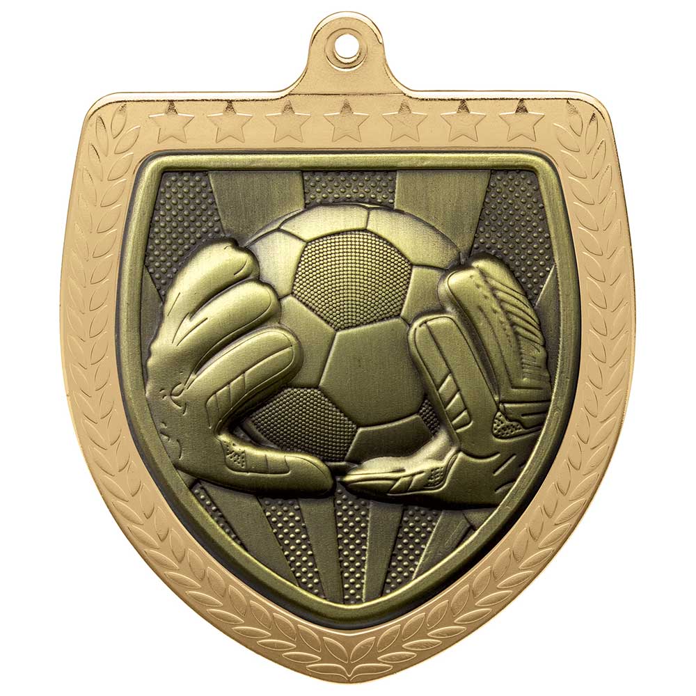 Cobra Football Goal Keeper Shield Medal - 75mm