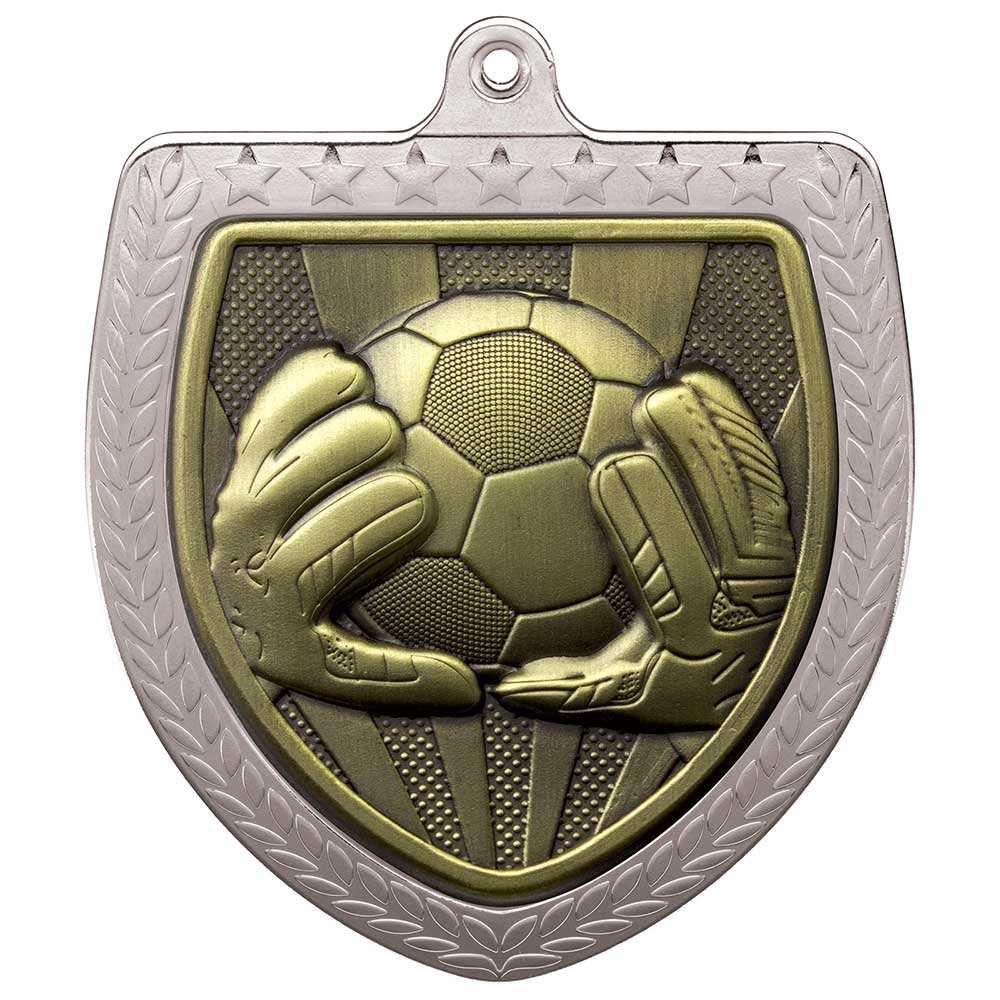 Cobra Football Goal Keeper Shield Medal - 75mm