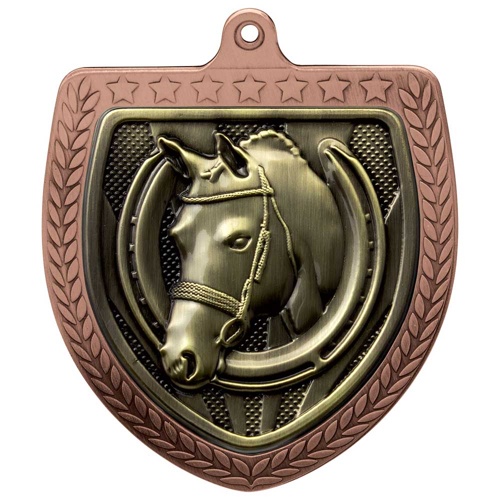 Cobra Equestrian Shield Medal - 75mm