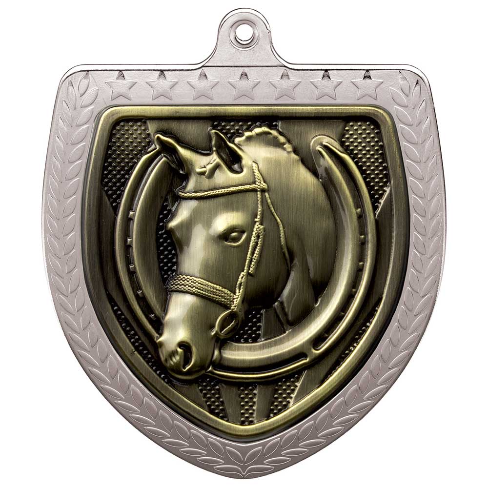 Cobra Equestrian Shield Medal - 75mm