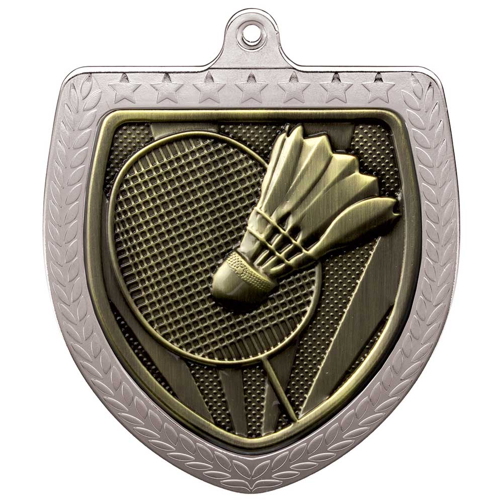 Cobra Badminton Shield Medal - 75mm