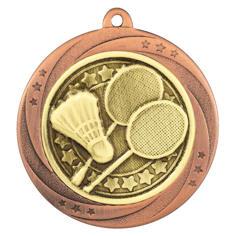 Superstar Badminton Medal - 60mm