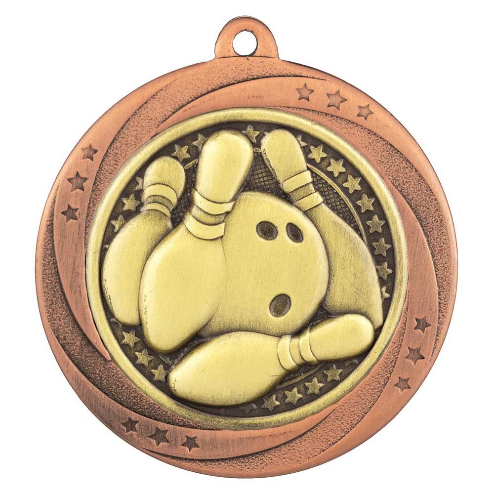 Superstar Ten Pin Bowling Medal - 60mm