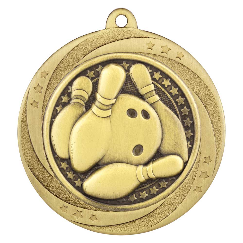 Superstar Ten Pin Bowling Medal - 60mm