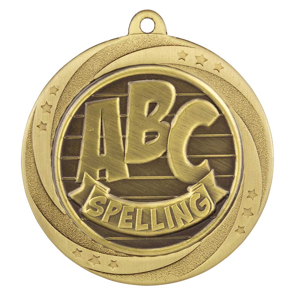 Superstar Spelling Medal - 60mm