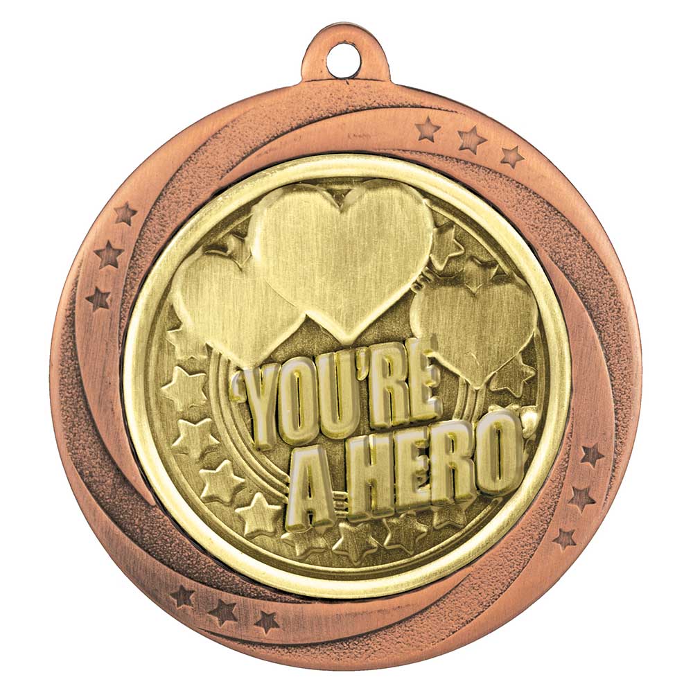 Superstar You're a Hero Medal - 60mm