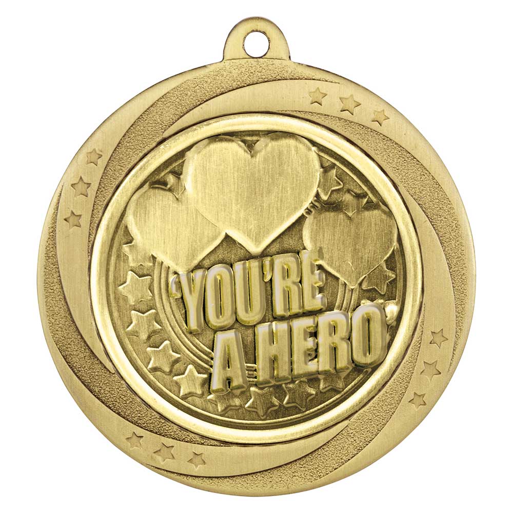Superstar You're a Hero Medal - 60mm