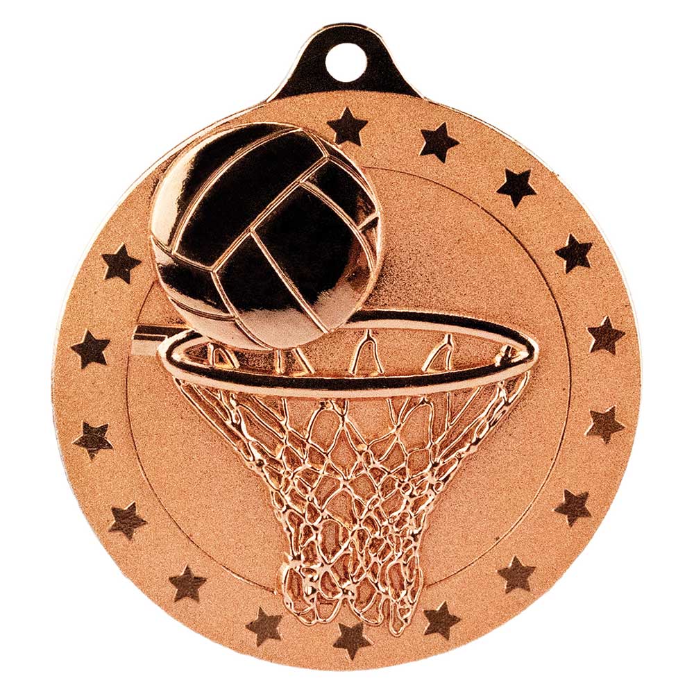 Cascade Stars Netball Medal - 50mm