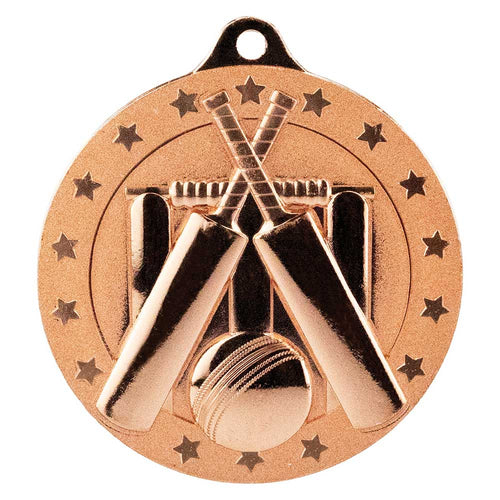 Cascade Stars Cricket Medal - 50mm