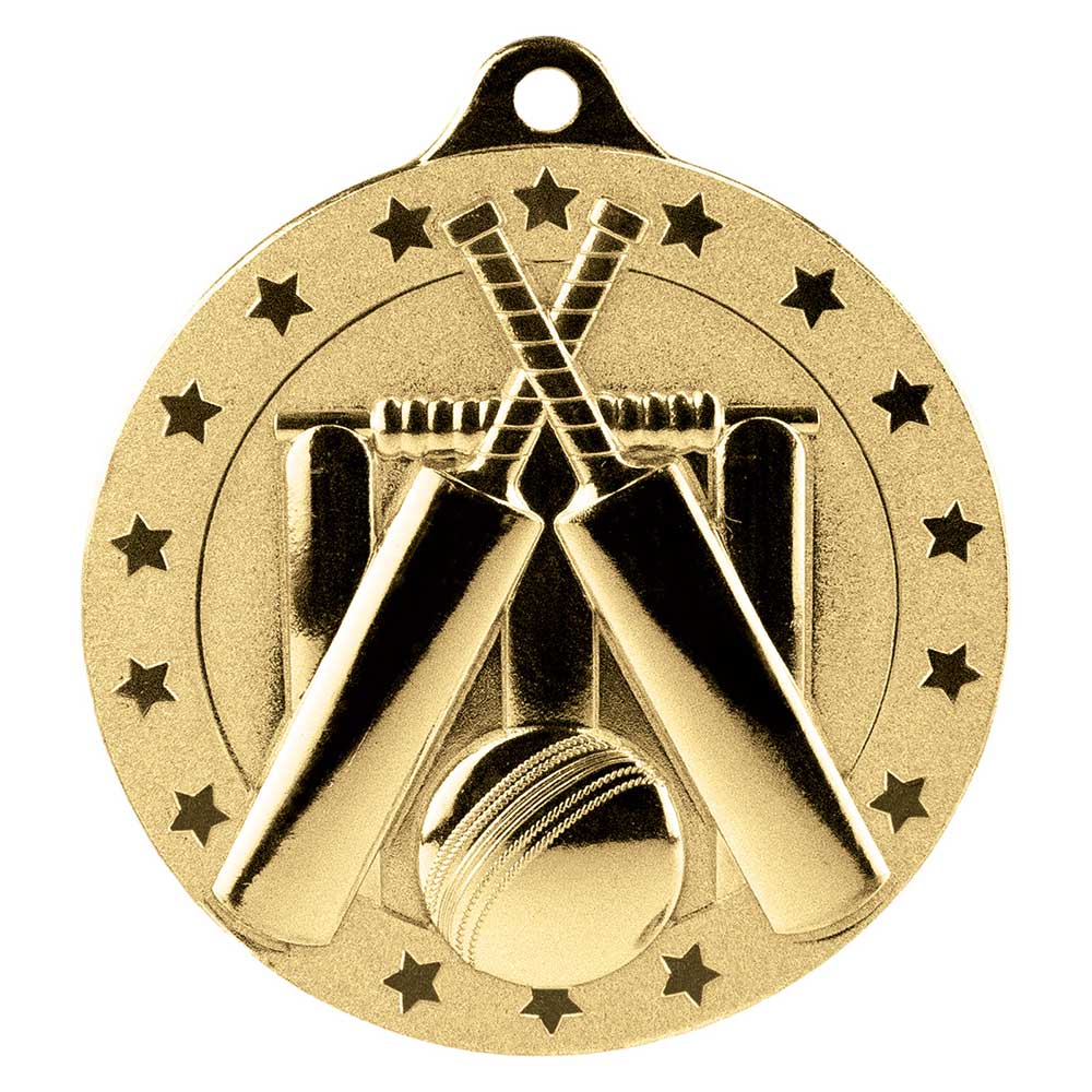 Cascade Stars Cricket Medal - 50mm
