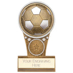 Ikon Tower Football Award Antique Silver & Gold - PA24153