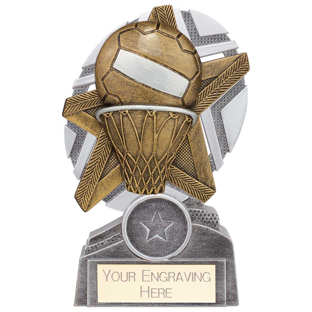 The Stars Netball Plaque Award - 130mm