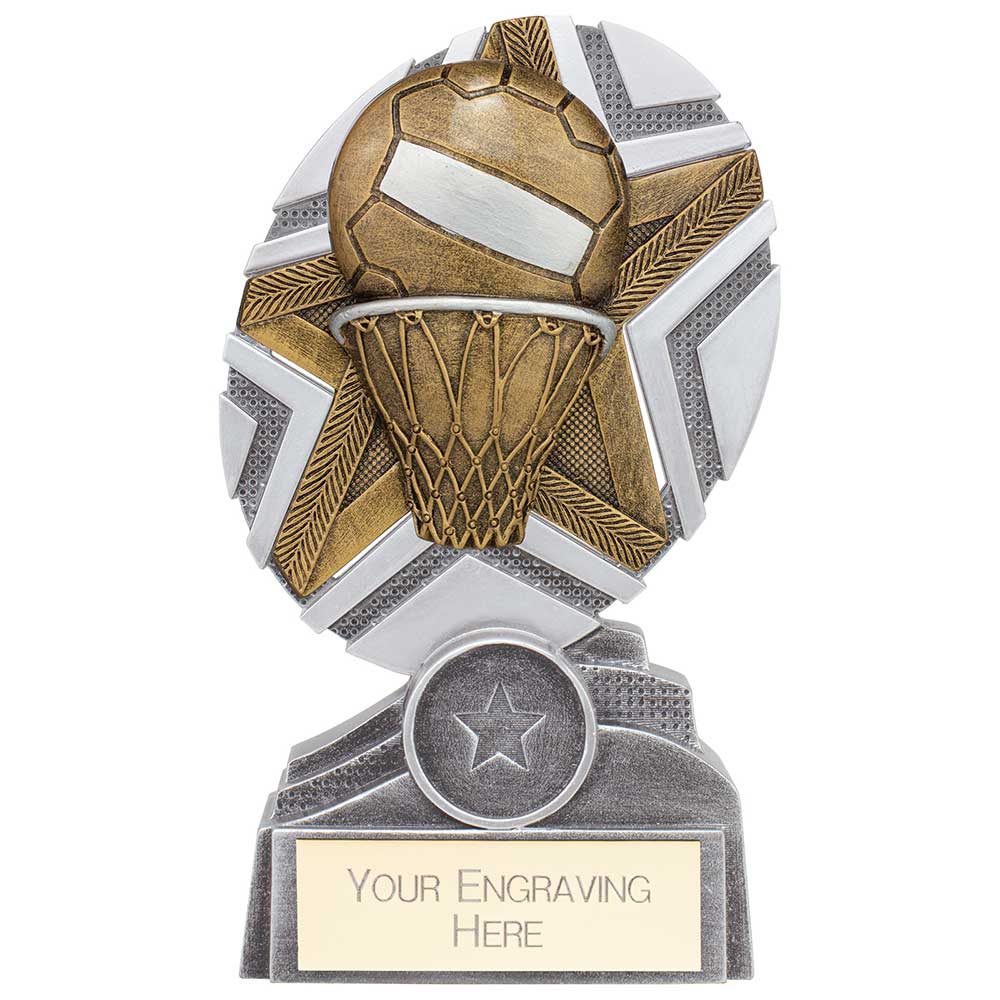 The Stars Netball Plaque Award - 150mm