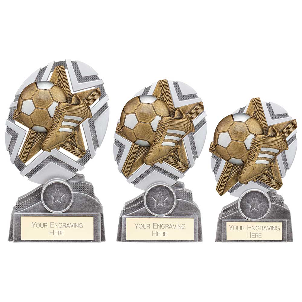 The Stars Football Plaque Award Silver & Gold - PA24241